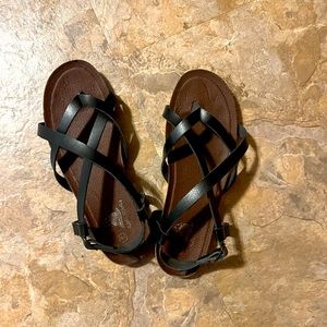 Black Womens Sandals size 8
